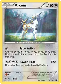 Arceus XY197 XY Black Star Promos Pokémon card