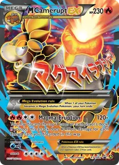 Carta Pokémon M Camerupt-EX XY198a de XY Black Star Promos
