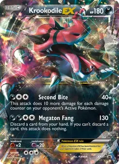 Krookodile EX XY25 XY Black Star Promos Pokémon card