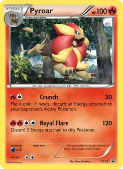 Pyroar XY26 XY Black Star Promos Pokémon card