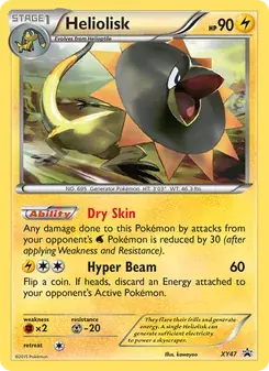 Heliolisk XY47 XY Black Star Promos Pokémon card