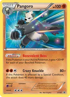 Pangoro XY50 XY Black Star Promos Pokémon card