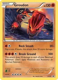 Groudon XY52 XY Black Star Promos Pokémon card