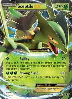 Sceptile EX XY53 XY Black Star Promos Pokémon kaart