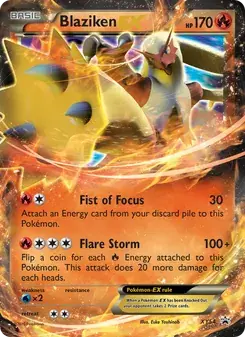 Blaziken EX XY54 XY Black Star Promos Pokémon kaart