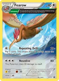 Fearow XY57 XY Black Star Promos Pokémon card