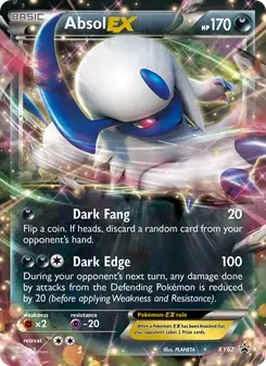 Absol EX XY62 XY Black Star Promos Pokémon card