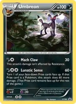 Umbreon XY96 XY Black Star Promos Pokémon card