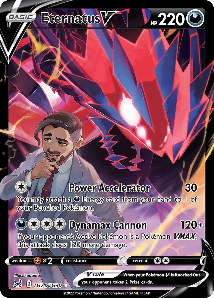 Eternatus V TG21 Lost Origin Trainer Gallery Pokémon card