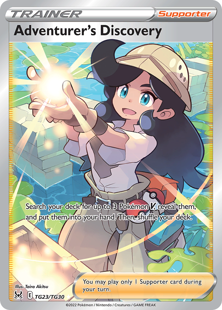 Adventurer's Discovery TG23 Lost Origin Trainer Gallery Pokémon card