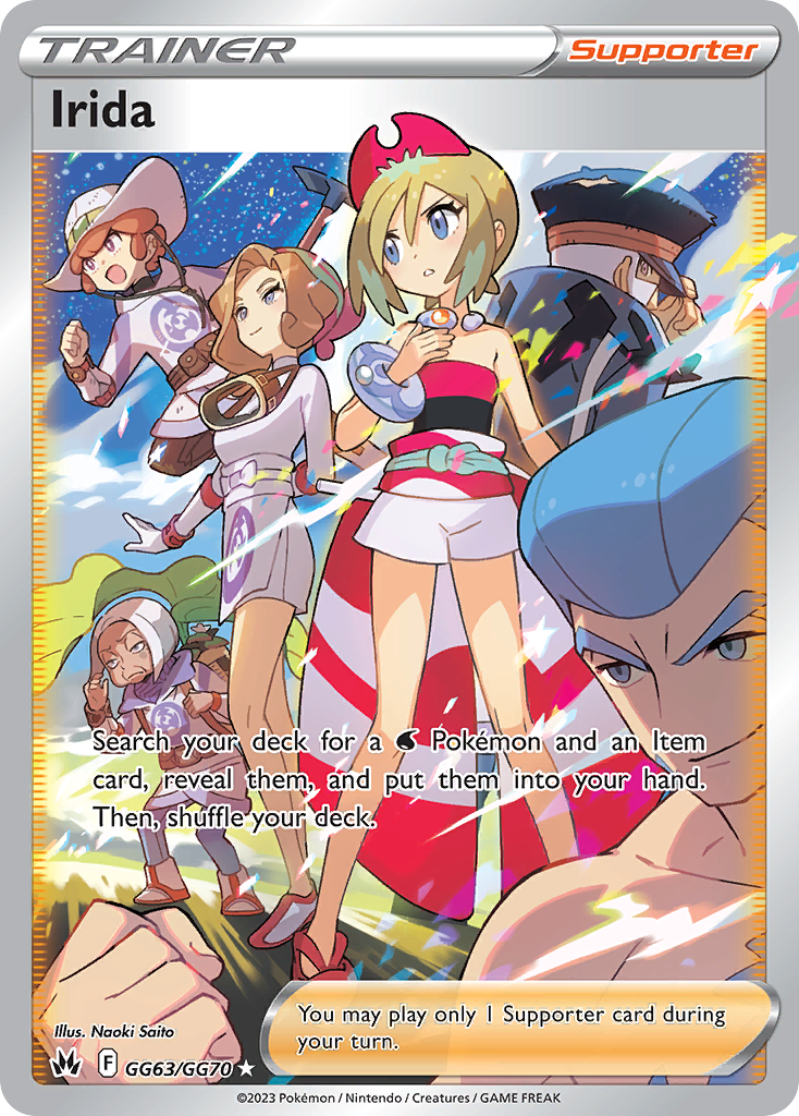 Irida GG63 Crown Zenith Galarian Gallery Pokémon card
