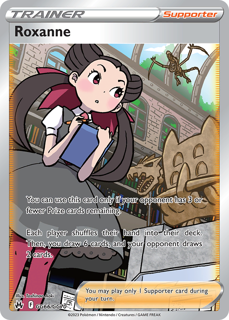 Roxanne GG66 Crown Zenith Galarian Gallery Pokémon card