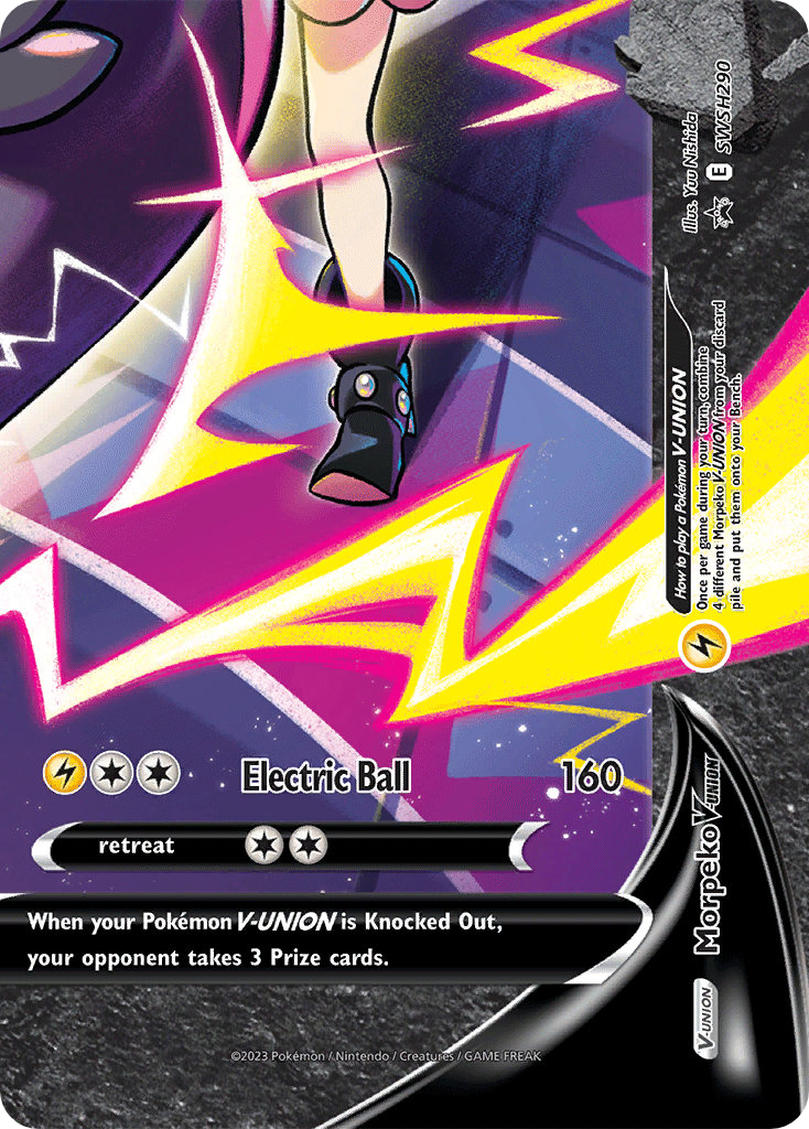 Morpeko V-UNION SWSH290 SWSH Black Star Promos Pokémon card