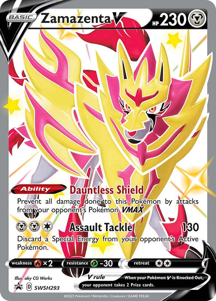 Zamazenta V SWSH293 SWSH Black Star Promos Pokémon card