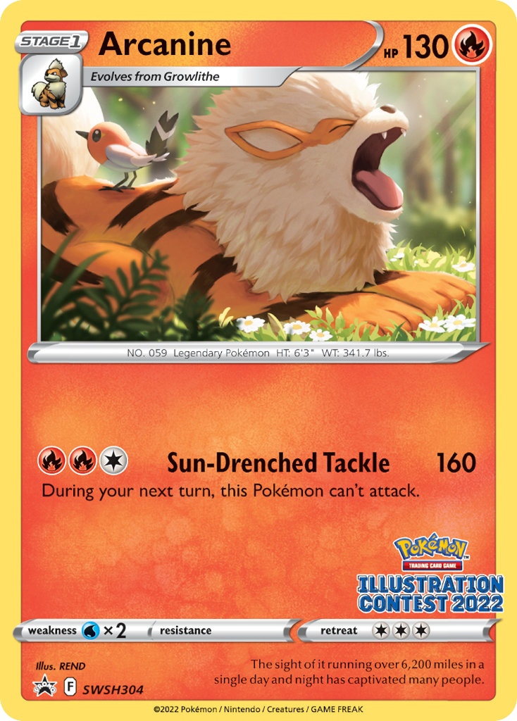 Arcanine SWSH304 SWSH Black Star Promos Pokémon card