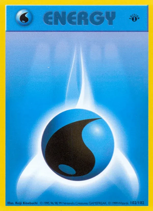 Water Energy 102/102 Base Set Pokémon card