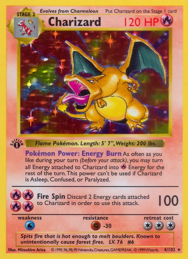 Charizard 4/102 Base Set Pokémon card