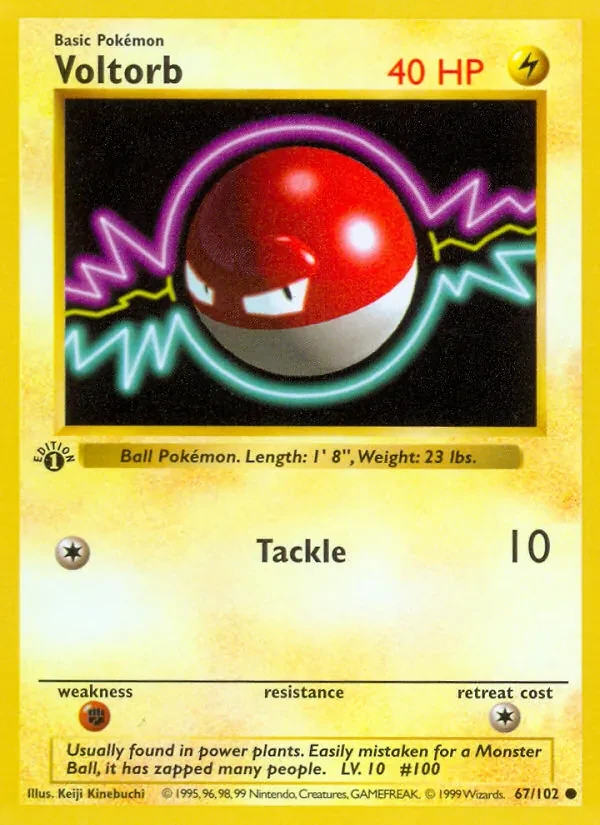 Voltorb 67/102 Base Set Pokémon card