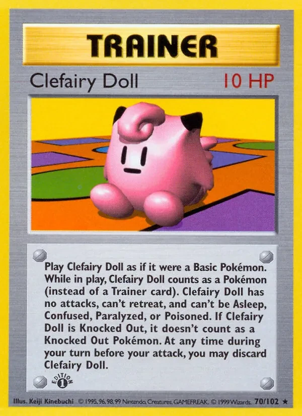Clefairy Doll 70/102 Base Set Pokémon card
