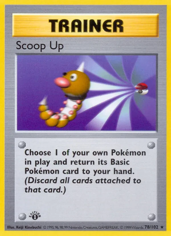 Carta Pokémon Scoop Up 78/102 Base Set