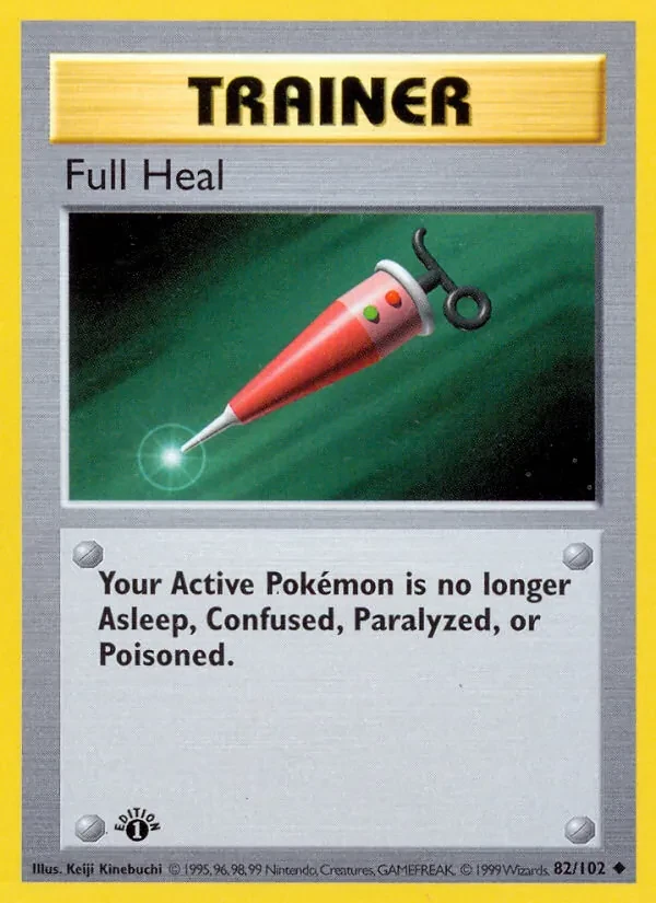 Full Heal 82/102 Base Set Pokémon card