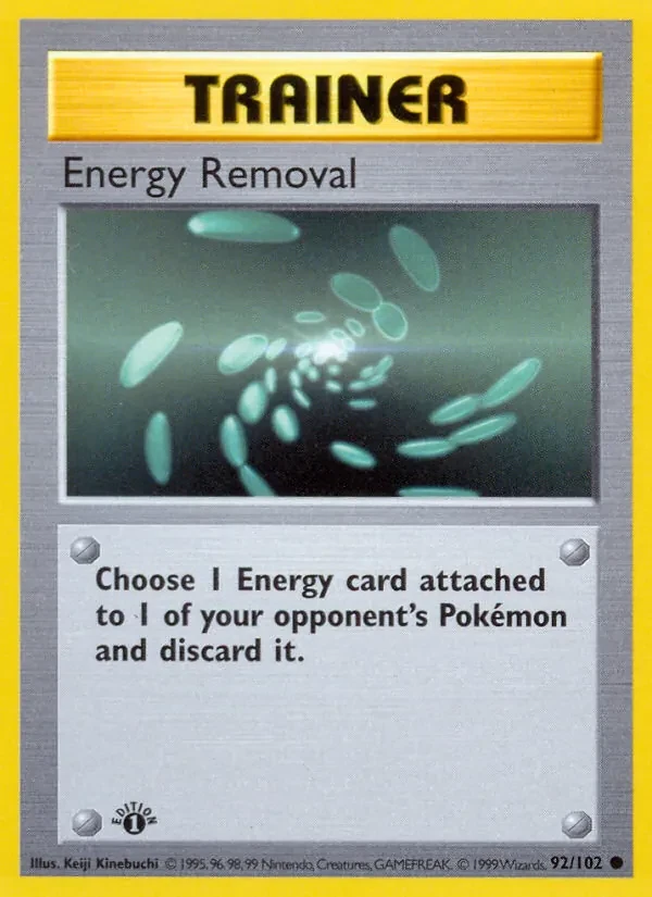 Energy Removal 92/102 Base Set Pokémon Karte