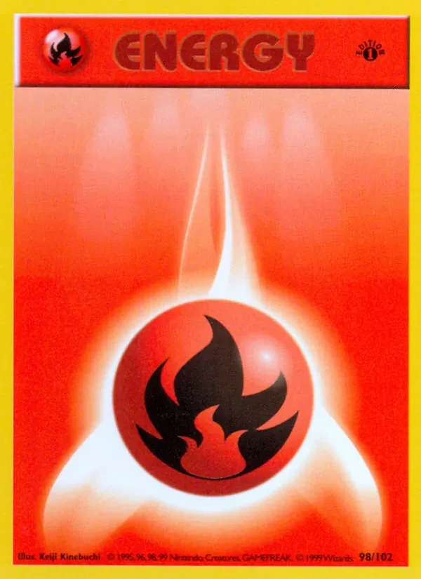 Fire Energy 98/102 Base Set Pokémon card