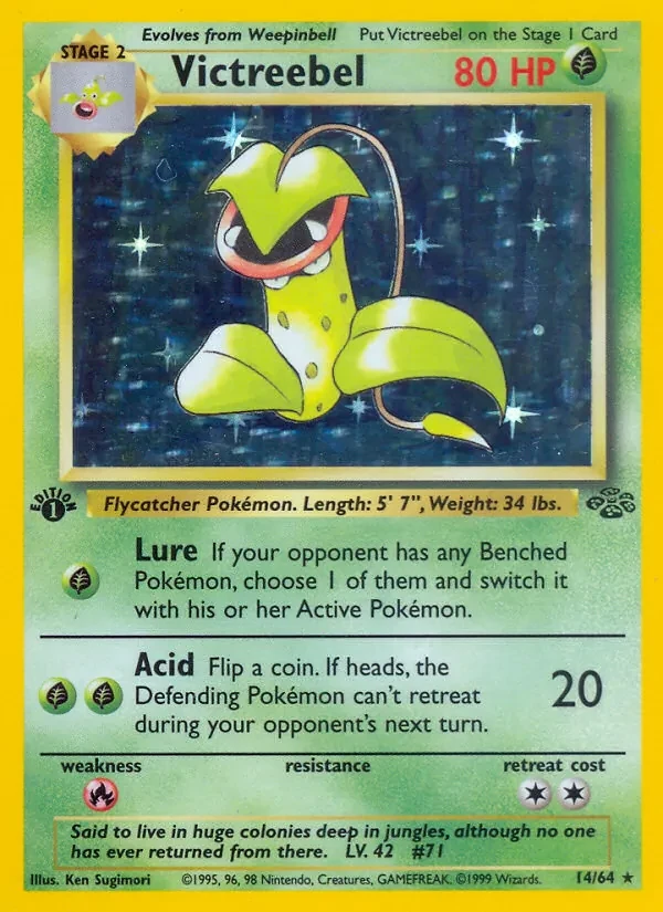 Victreebel 14/64 Jungle Pokémon Karte