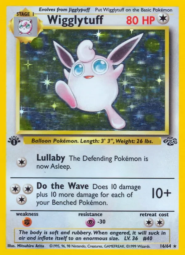 Wigglytuff 16/64 Jungle Pokémon card