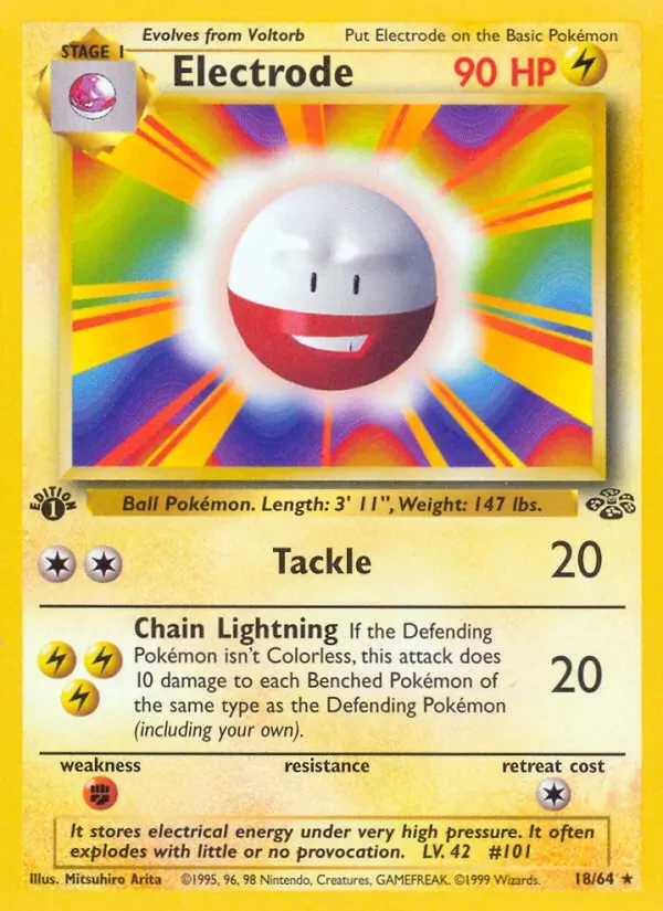 Electrode 18/64 Jungle Pokémon card