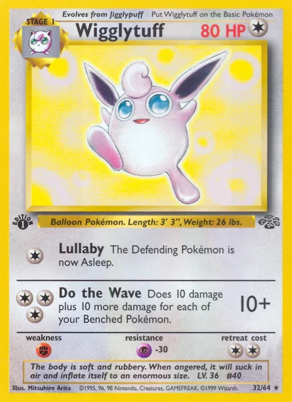 Wigglytuff 32/64 Jungle Pokémon card