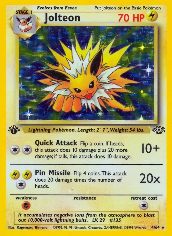 Jolteon 4/64 Jungle Pokémon Karte