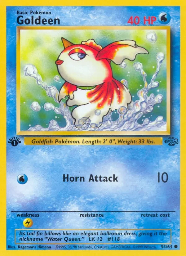 Goldeen 53/64 Jungle Pokémon card