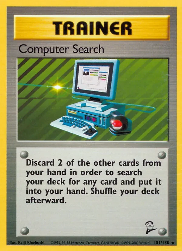 Computer Search 101/130 Base Set 2 Pokémon card