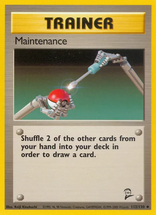 Maintenance 112/130 Base Set 2 Pokémon kaart