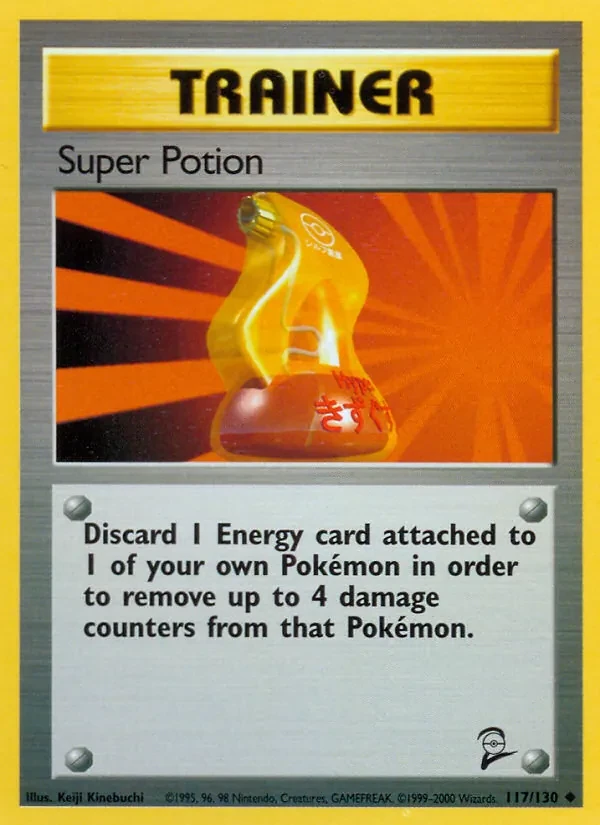 Carta Pokémon Super Potion 117/130 Base Set 2