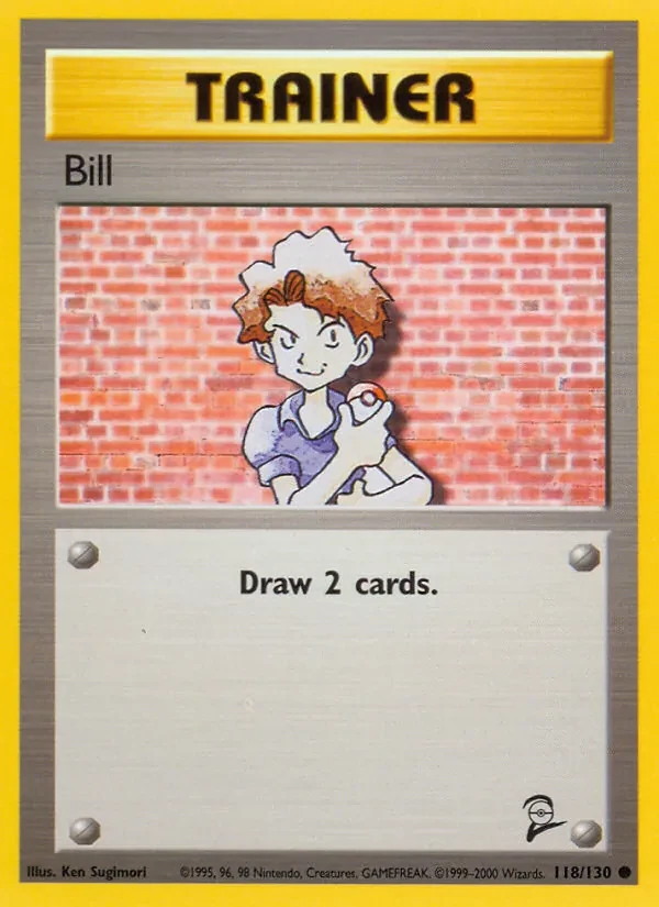 Bill 118/130 Base Set 2 Pokémon card