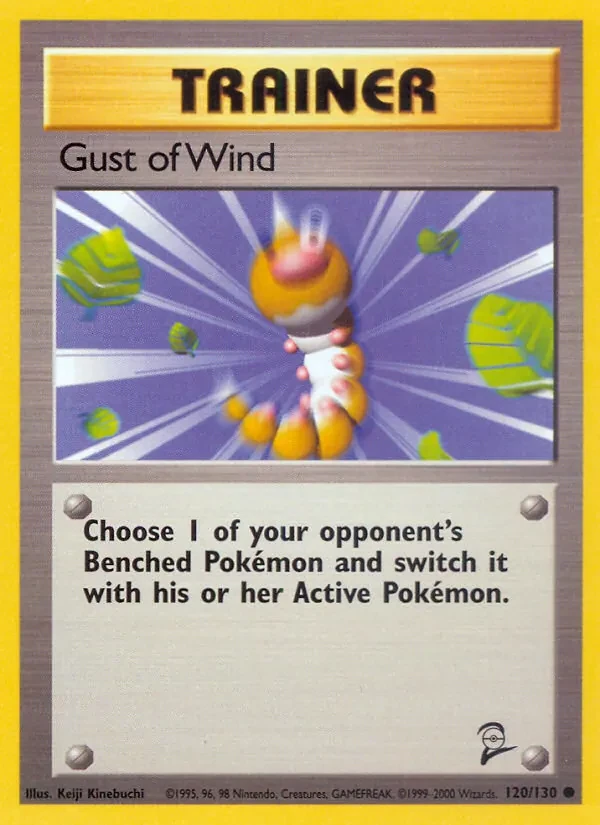 Gust of Wind 120/130 Base Set 2 Pokémon card