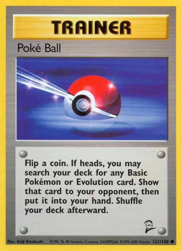 Poké Ball 121/130 Base Set 2 Pokémon card