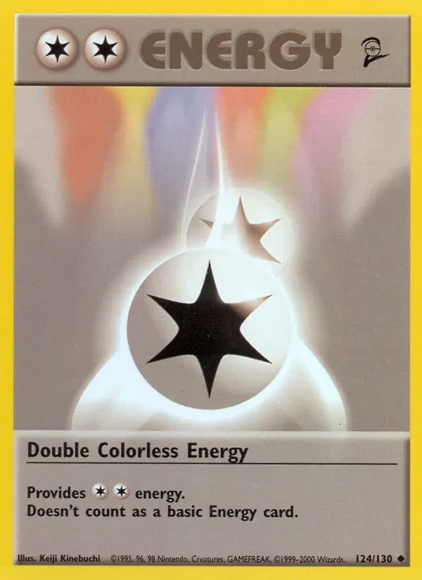 Double Colorless Energy 124/130 Base Set 2 Pokémon card