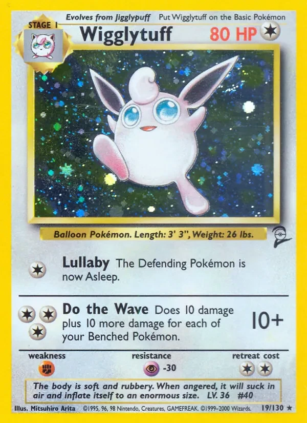 Wigglytuff 19/130 Base Set 2 Pokémon kaart