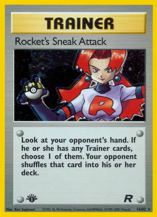 Rocket's Sneak Attack 16/82 Team Rocket Pokémon card