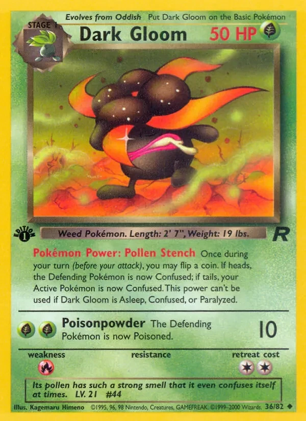 Dark Gloom 36/82 Team Rocket Pokémon card