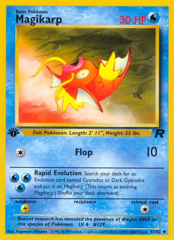 Magikarp 47/82 Team Rocket Pokémon card