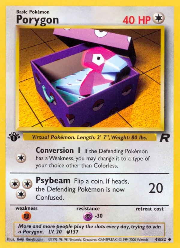 Porygon 48/82 Team Rocket Pokémon card