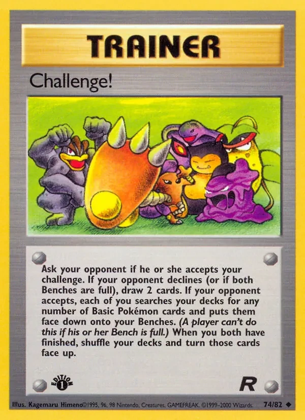 Challenge! 74/82 Team Rocket Pokémon card
