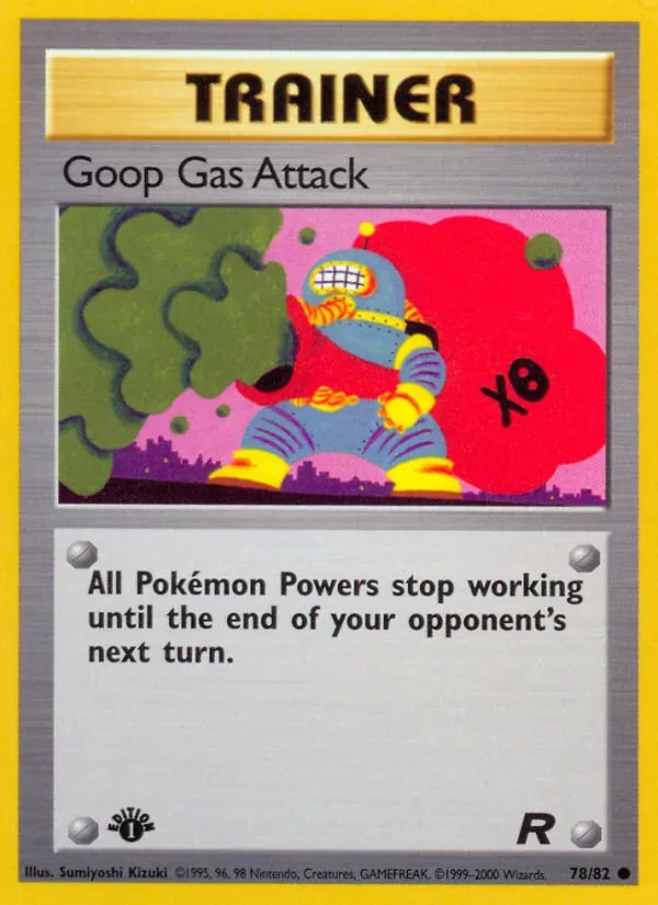 Goop Gas Attack 78/82 Team Rocket Pokémon Karte