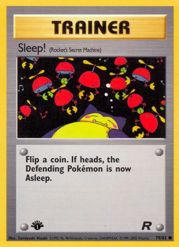 Sleep! 79/82 Team Rocket Pokémon card