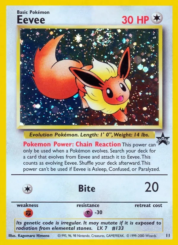 Eevee 11/53 Wizards Black Star Promos Pokémon card