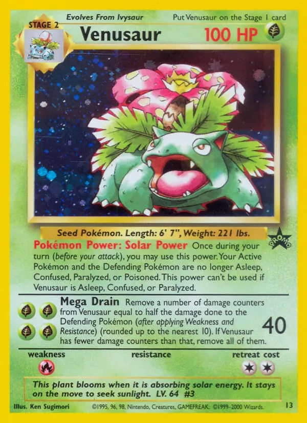 Venusaur 13/53 Wizards Black Star Promos Pokémon card